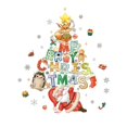thumbnail image 1 of Michellecmm Christmas Window Stickers Set Santa Claus Elk Wall Decals Holiday Window Winter Clings for Party Supplies Decoration, 1 of 6