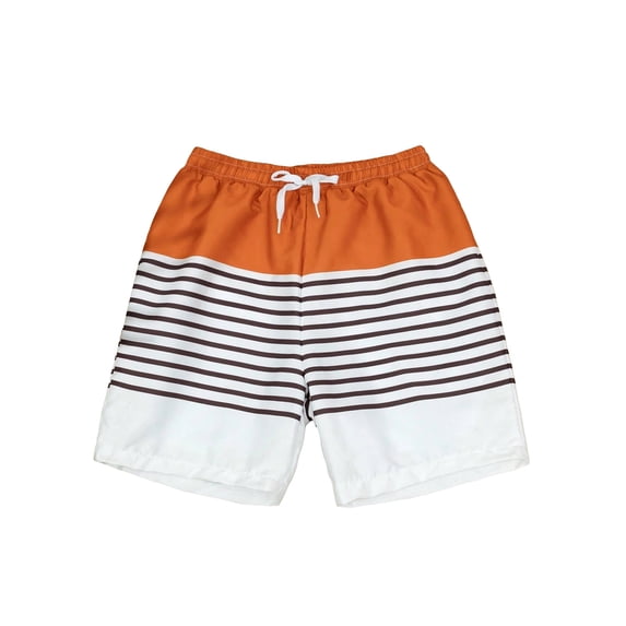 Michellecmm Family Matching Swimsuit, Tree Print Sleeveless Bikini Set Striped Swimming Trunks Bathing Suit