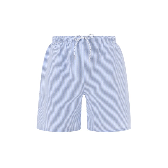 Michellecmm Men's Drawstring Beach Shorts Elastic Waist Striped Shorts Beachwear