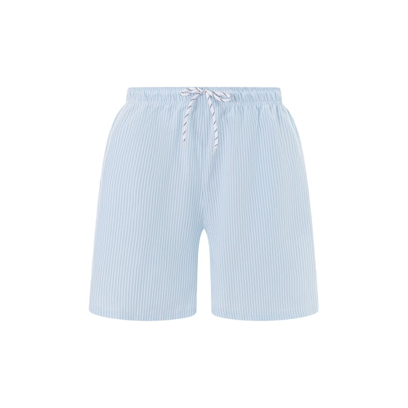 Michellecmm Men's Drawstring Beach Shorts Elastic Waist Striped Shorts Beachwear