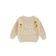 thumbnail image 1 of Michellecmm  Newborn Girl Boy Sweater Letter Lemon Embroidery Warm Knitted Pullover, 1 of 9