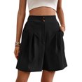 thumbnail image 1 of Michellecmm  Wide-Leg Shorts for Women Dressy Casual High Waisted Dress Shorts, 1 of 9
