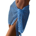 thumbnail image 1 of Michellecmm Women Beach Skirt, Cover-up Skirt Hollowed Solid Summer Mini Knitted Skirt for Vacation Seaside, 1 of 6