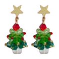 thumbnail image 1 of Michellecmm Women Christmas Earrings Dainty Star Tree Bell Dangle Earrings Holiday Jewelry for Young Ladies, 1 of 8