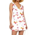 thumbnail image 1 of Michellecmm Women Floral Dress, Sleeveless Off Shoulder V Neck Slimming Casual Club Party One-Piece Short Dress, 1 of 9