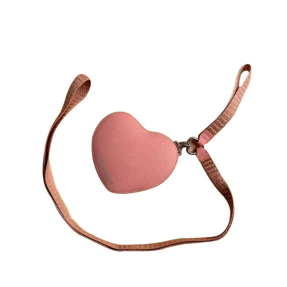 Michellecmm Women Lipstick Bag, Mini Heart Shape Shoulder Bag Purse Lightweight Crossbody Bag