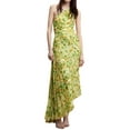 thumbnail image 1 of Michellecmm  Women Long Dress, One-shoulder Pleated Hollowed Irregular Dress, 1 of 9