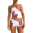 thumbnail image 1 of Michellecmm  Women Pajamas Set 2 Pieces Loungewear Suits Tube Tops Shorts, 1 of 9