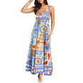 thumbnail image 1 of Michellecmm  Women Slip Dress, Sleeveless Sun Print Swing Dress Summer Long Dress, 1 of 7