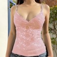 thumbnail image 1 of Michellecmm  Women Spaghetti Strap Camisoles Floral Lace V-Neck Sling Tank Tops, 1 of 2
