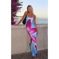thumbnail image 1 of Michellecmm Women Spaghetti Strap Sleeveless Dress Summer Floral Print Long Party Dress for Cocktail Nightclub Beach, 1 of 2