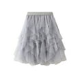 thumbnail image 1 of Michellecmm  Women Tulle Tutu Skirt Solid Color Layered Mesh Fairy A-Line Skirt, 1 of 8
