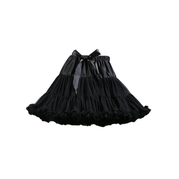 Michellecmm Women Tulle Tutu Skirt Solid Color Summer Elastic Mini A-Line Skirt