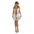 thumbnail image 1 of Michellecmm Women's 2 Piece Skirts Outfits Patchwork Trim Tie-Up Spaghetti Strap Cami Tops Mini Skirts Clothes Set, 1 of 2