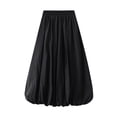 thumbnail image 1 of Michellecmm Women's Balloon Long Skirts Elegant High Waist Solid Color A-Line Skirts Casual Flowy Skirts, 1 of 9