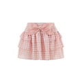 thumbnail image 1 of Michellecmm Women's Summer Mini Plaid Skirts Bow Decorated Tiered Skirt for Daily, Travel, Parties, 1 of 9