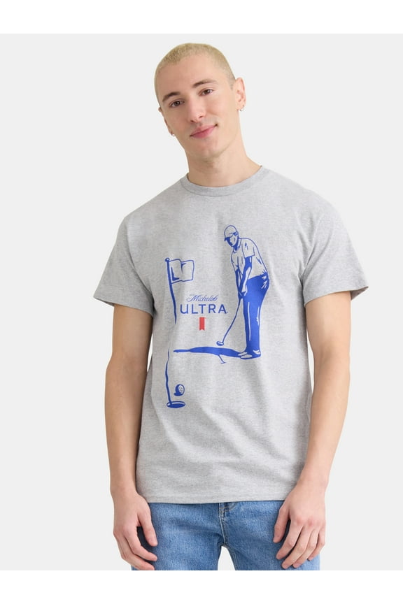 Michelob Men's and Big Men's Birdie Golfing Graphic Tee, Sizes S-3XL