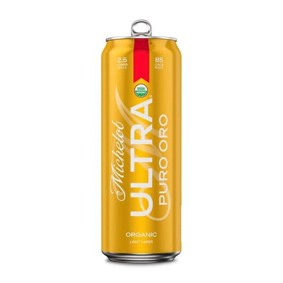 Michelob ULTRA Pure Gold Organic American Light Lager Beer, 25 fl. oz. 1 Can, 3.8% ABV