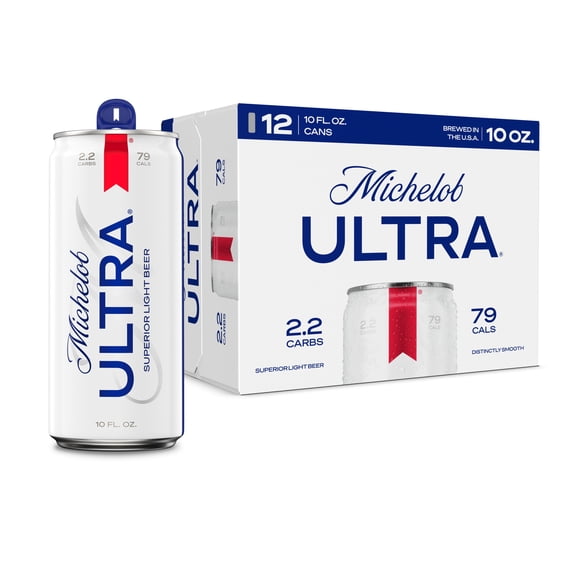 Michelob ULTRA Superior Light American Lager Beer, 12 pack 10 fl oz Aluminum Cans 4.2% ABV