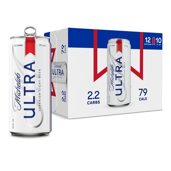 Michelob ULTRA Superior Light American Lager Beer, 12 pack 10 fl oz Aluminum Cans 4.2% ABV