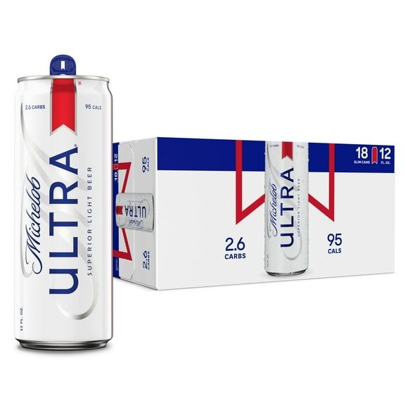 Michelob ULTRA Superior Light American Lager Beer, 18 pack 12 fl oz Aluminum Cans 4.2% ABV