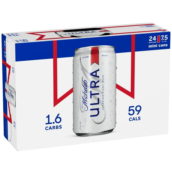 Michelob ULTRA Superior Light American Lager Beer, 24 pack, 7.5 fl oz Aluminum Cans, 4.2% ABV