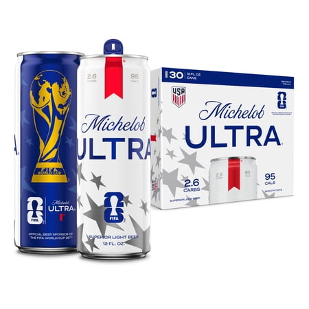 Michelob ULTRA Superior Light American Lager Beer, 30 pack, 12 fl oz Aluminum Cans, 4.2% ABV