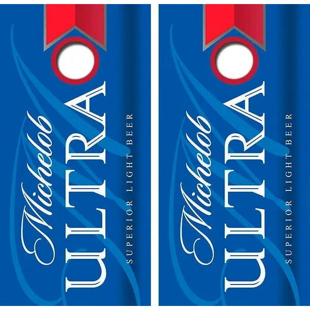Michelob Ultra Cornhole Wood Board Skin Wraps FREE LAMINATE