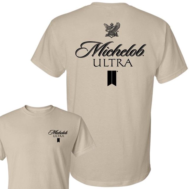 Michelob Ultra Logo . 2 Sides . Full Color. S To 3XL Sizes. For Men