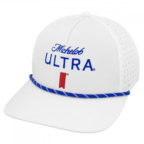 Michelob Ultra Logo White Colorway Rope Golf Club Hat