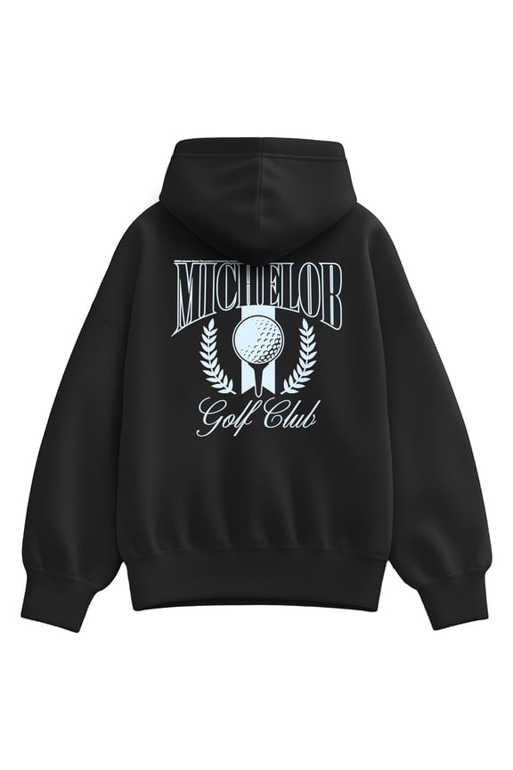 - Michelob Golf Club - Ladies Oversized Fleece Hoodie Sweatshirt