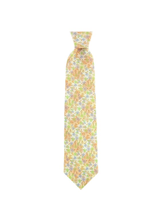 Michelsons Men's Orange Floral Tie