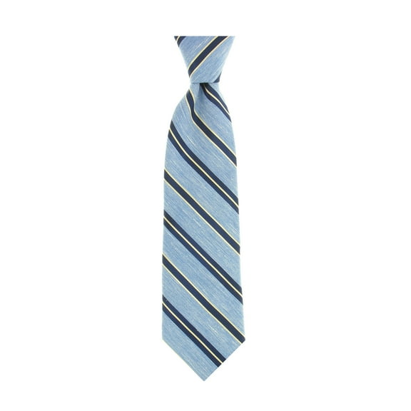 Michelsons of London Men's Light Blue Striped Tie