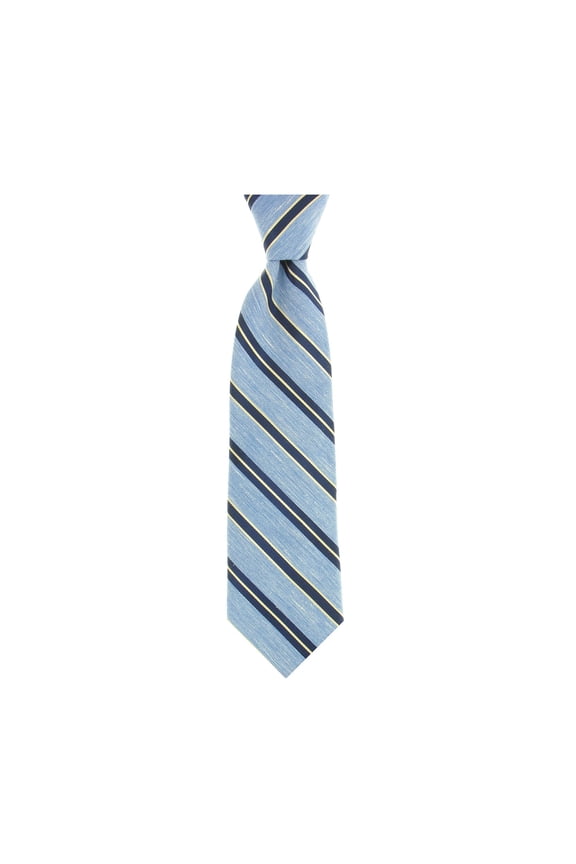 Michelsons of London Men's Light Blue Striped Tie