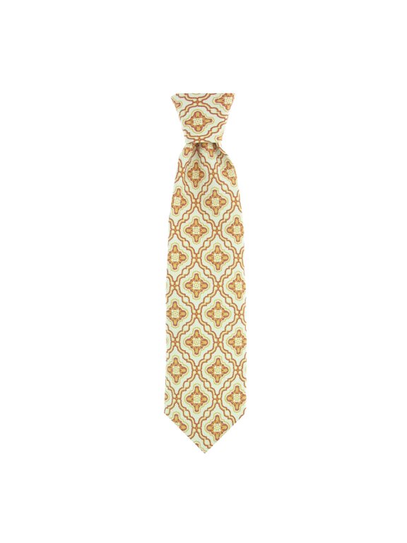 Michelsons of London Men's Rust Paisley Tie