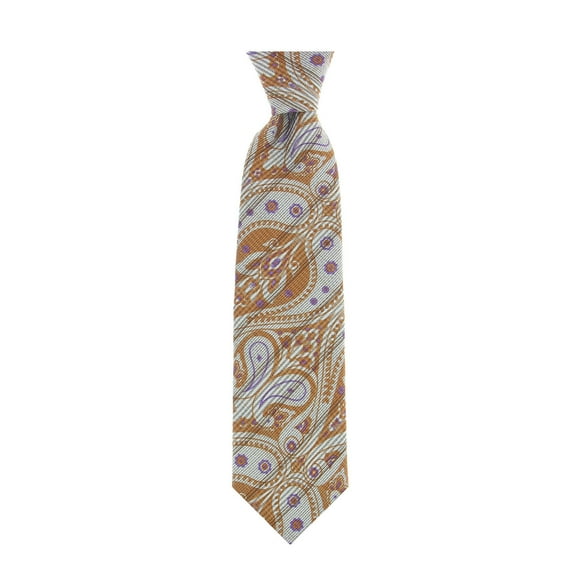 Michelsons of London Men's Rust Paisley Tie