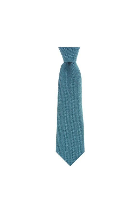 Michelsons of London Men's Teal Dotted Tie