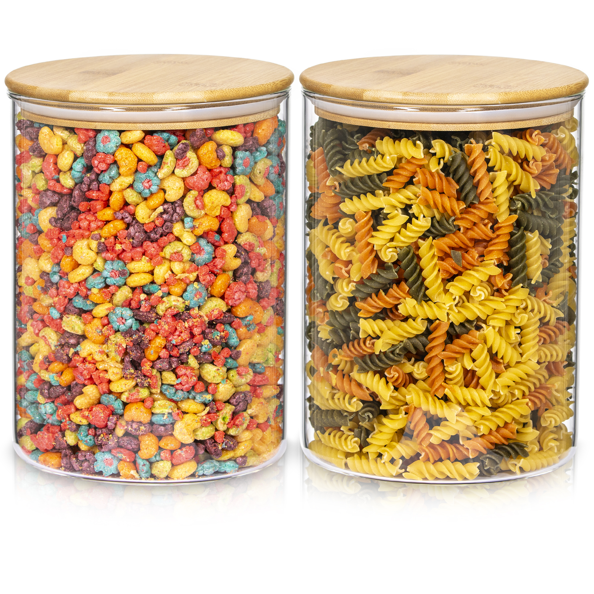 LumcQaQ Food Storage Containers with Lids,Sealing Jar Coffee Powder Coffee Beans Glass Jar