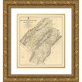 thumbnail image 1 of Michie 12x13 Gold Ornate Wood Framed with Double Matting Museum Art Print Titled - Page County Virginia - Michie 1875, 1 of 4