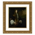 thumbnail image 1 of Michiel Van Musscher 15x17 Gold Ornate Wood Frame and Double Matted Museum Art Print Titled - Portrait of Hendrick Bicker (1649 - 1718), Burgomaster of Amsterdam (1682), 1 of 4