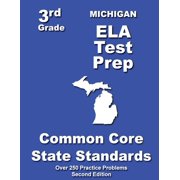 Michigan 3rd Grade ELA Test Prep Common Core Learning Standards, Paperback