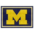 Fanmats Michigan 5'x8' Ultra Plush Nylon Rug with Non-Skid Backing ...