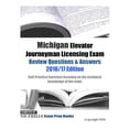 thumbnail image 1 of Michigan Elevator Journeyman Licensing Exam Review Questions & Answers 2016/17 Edition : Self-practice Exercises Focusing on the Technical Knowledge of the Trade, 1 of 1