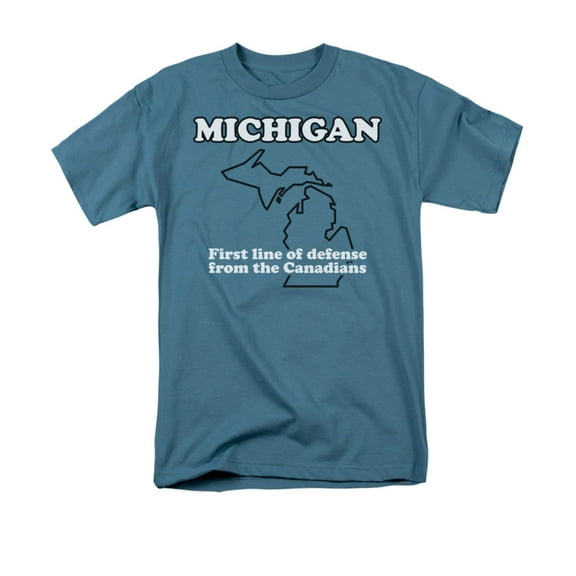 Michigan First Line Of Defense From The Canadians Funny Saying Adult T-Shirt