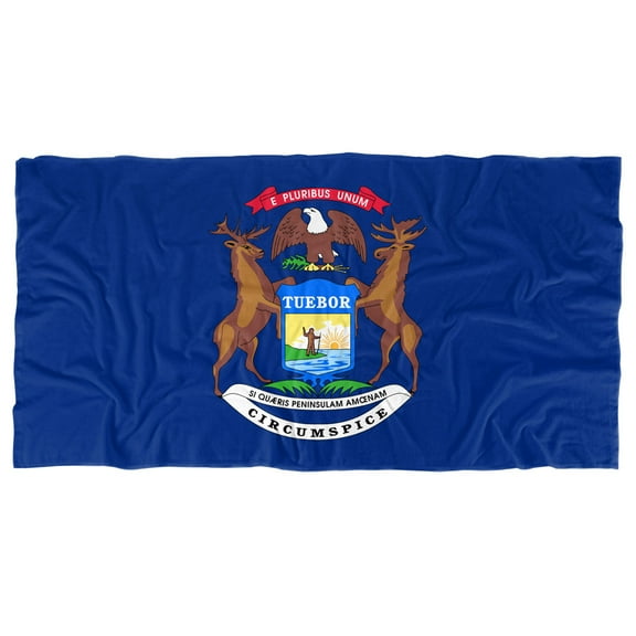 Michigan Flag Officially Licensed Beach Towel 30' X 60'