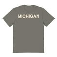 thumbnail image 1 of Michigan Graphic Charcoal Men's Cotton T-Shirt, 1 of 1