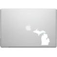 thumbnail image 1 of Michigan Great Lakes State Wolverine Spartan Pride Decal Sticker - White 5" Vinyl Decal for Cars, Macbooks, and Other Laptops, 1 of 1