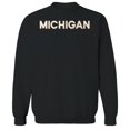 thumbnail image 1 of Michigan Humor Graphic Black Men's Crewneck Sweatshirt, 1 of 1