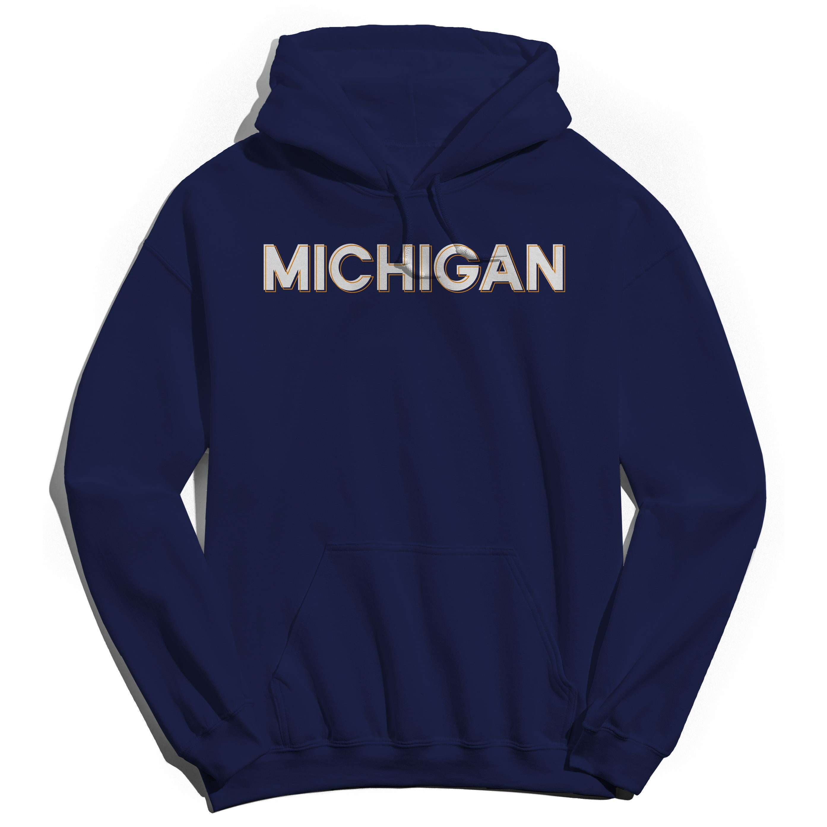 Michigan Humor Graphic Navy Men's Crewneck Sweatshirt Hoodie - Walmart.com