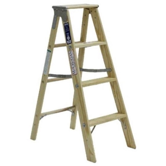Michigan Ladder 131104 4 ft Michigan Stocky Wood Step Ladder